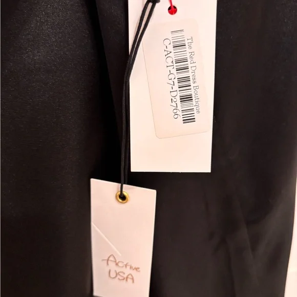 Active USA Black Satin Chemise - Picture 5 of 6